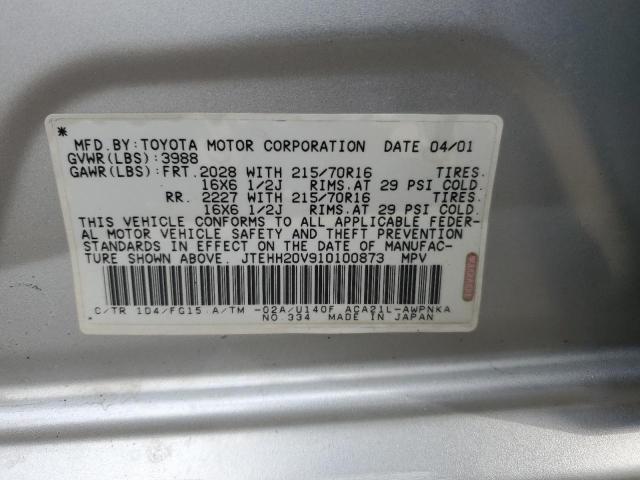 Photo 11 VIN: JTEHH20V910100873 - TOYOTA RAV4 