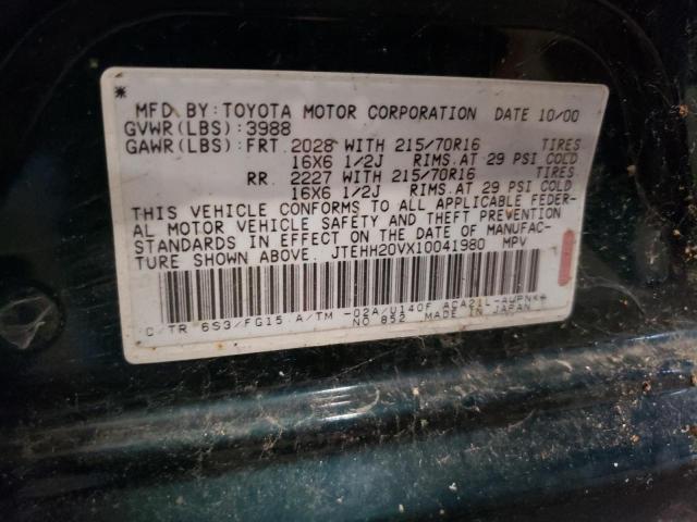 Photo 12 VIN: JTEHH20VX10041980 - TOYOTA RAV4 