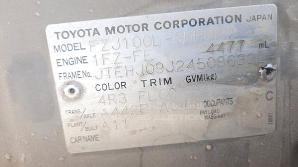 Photo 2 VIN: JTEHJ09J245086332 - TOYOTA LAND CRUISER 