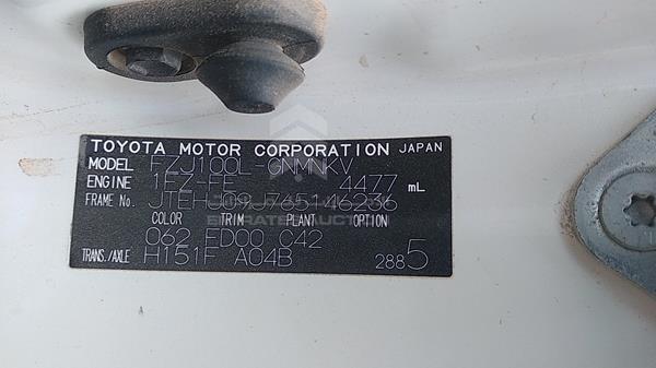 Photo 2 VIN: JTEHJ09J765146236 - TOYOTA LAND CRUISER 