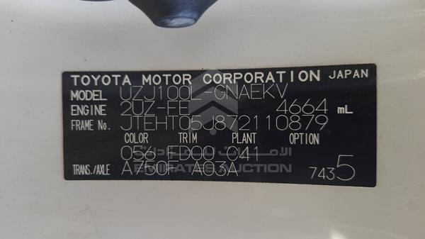 Photo 4 VIN: JTEHT05J872110879 - TOYOTA LAND CRUISER VXR V8 