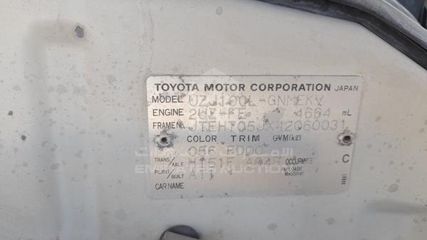 Photo 2 VIN: JTEHT05JX42060031 - TOYOTA LAND CRUISER 