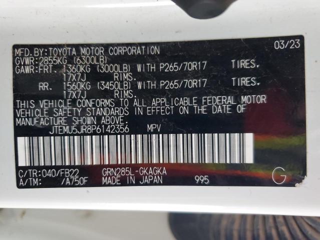 Photo 12 VIN: JTEMU5JR8P6142356 - TOYOTA 4RUNNER SE 