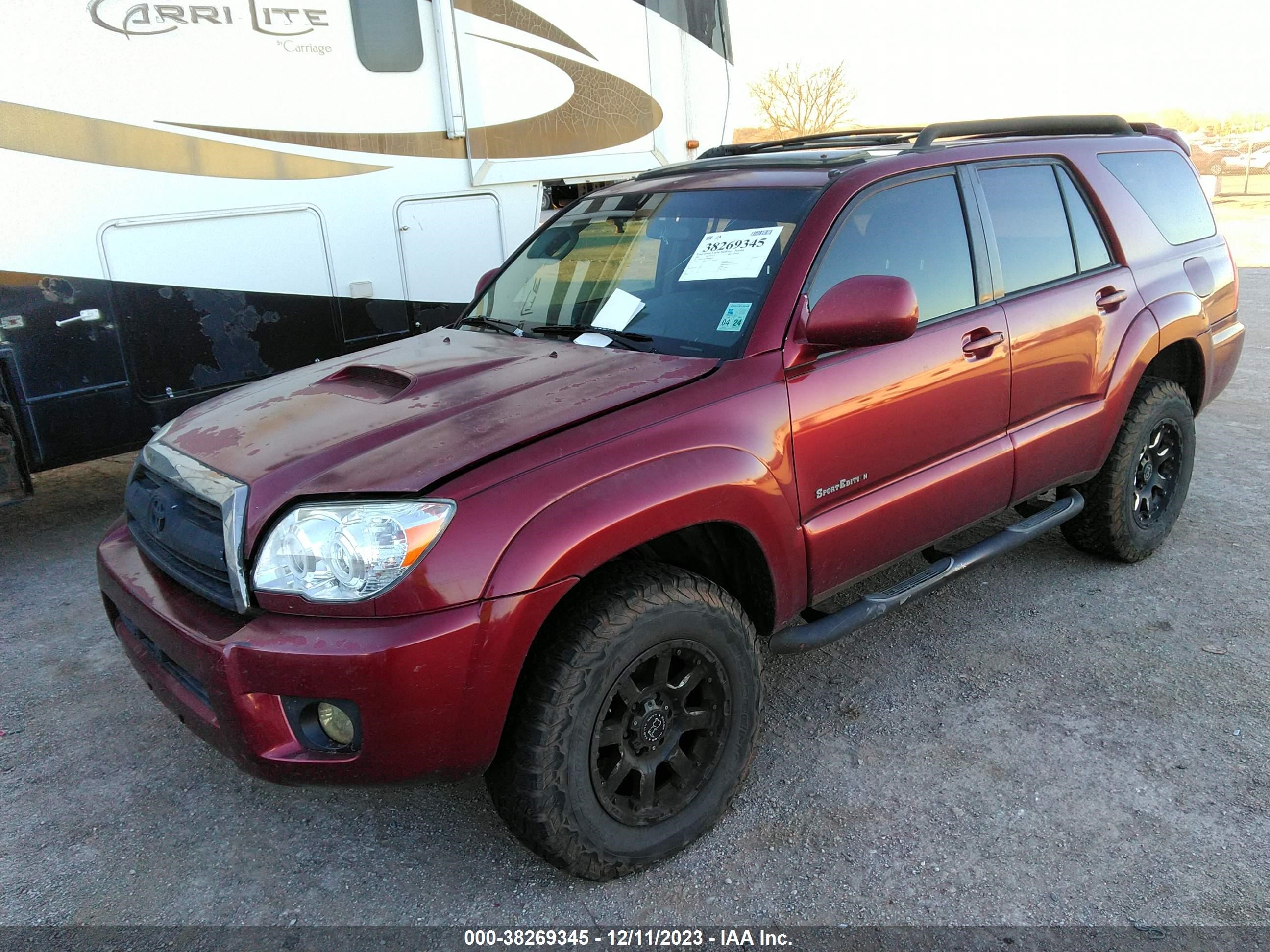 Photo 1 VIN: JTEZU14R578089632 - TOYOTA 4RUNNER 