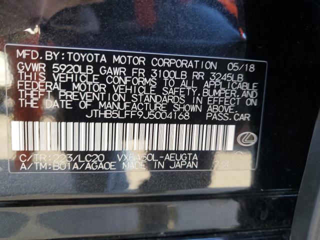 Photo 11 VIN: JTHB5LFF9J5004168 - LEXUS LS 500 