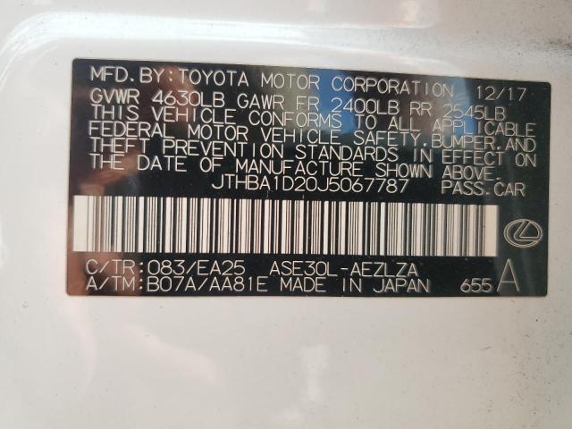 Photo 11 VIN: JTHBA1D20J5067787 - LEXUS IS 300 