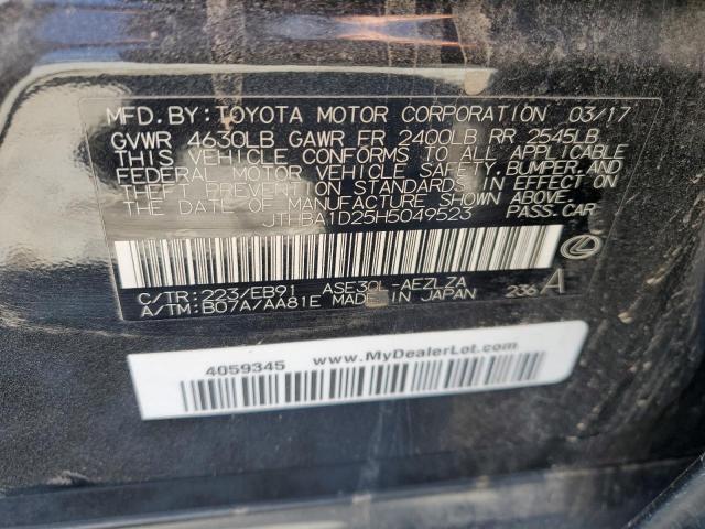 Photo 11 VIN: JTHBA1D25H5049523 - LEXUS IS 