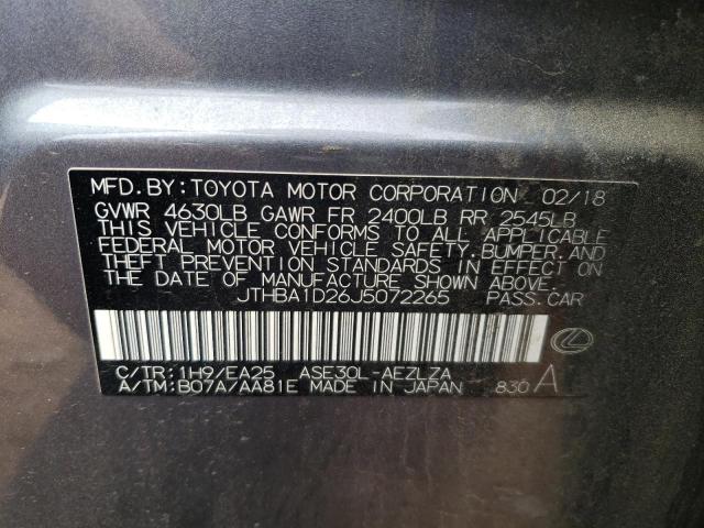 Photo 11 VIN: JTHBA1D26J5072265 - LEXUS IS 300 