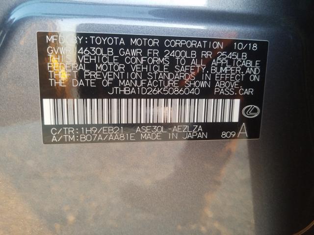 Photo 9 VIN: JTHBA1D26K5086040 - LEXUS IS 300 