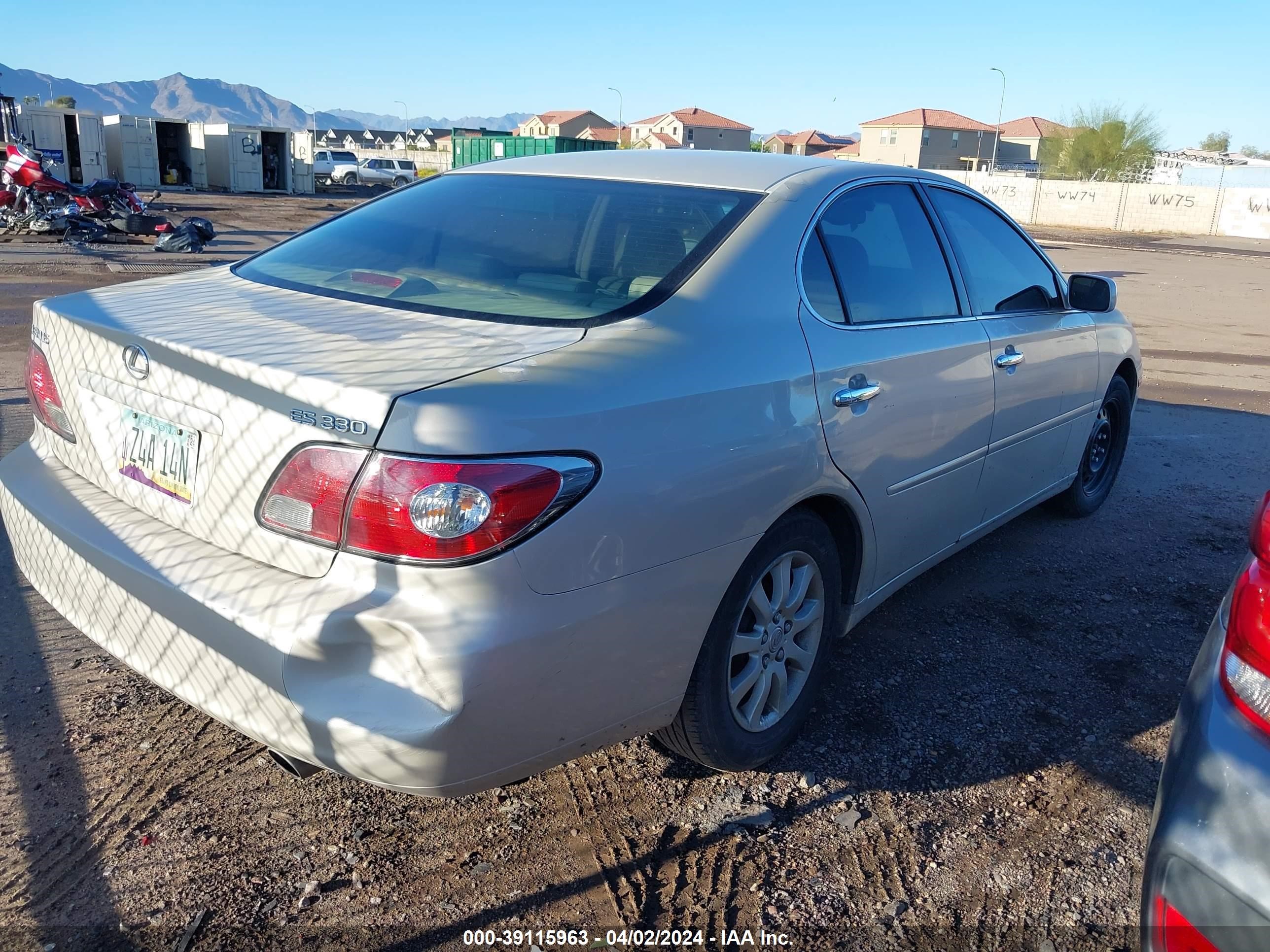 Photo 3 VIN: JTHBA30G145037117 - LEXUS ES 