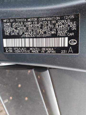 Photo 11 VIN: JTHBA30G165165991 - LEXUS ES330 