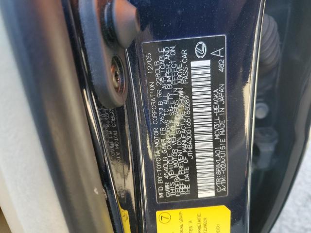 Photo 11 VIN: JTHBA30G165168289 - LEXUS ES330 