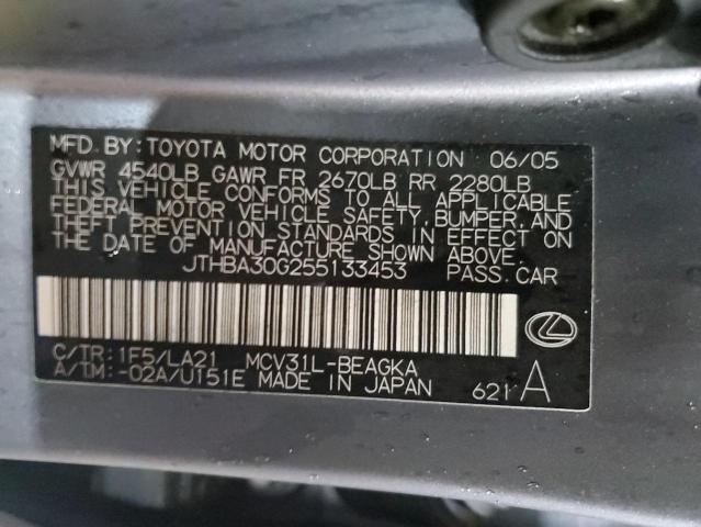 Photo 11 VIN: JTHBA30G255133453 - LEXUS ES 330 