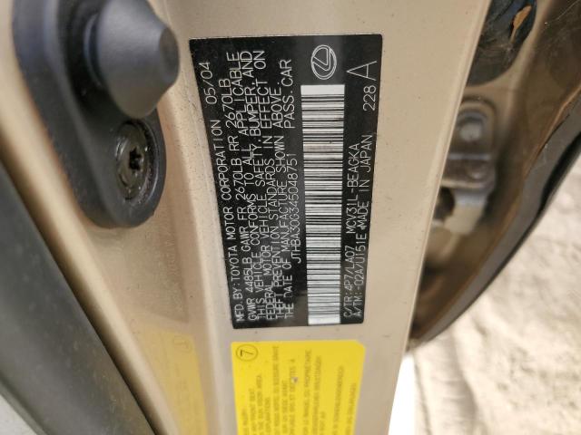 Photo 11 VIN: JTHBA30G345048751 - LEXUS ES330 