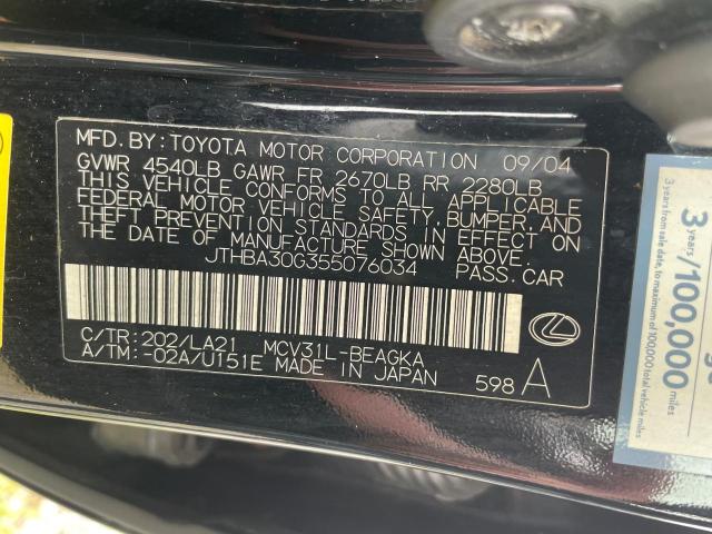 Photo 9 VIN: JTHBA30G355076034 - LEXUS ES330 