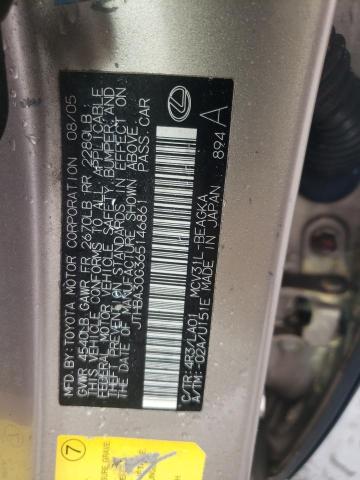 Photo 11 VIN: JTHBA30G365146861 - LEXUS ES330 