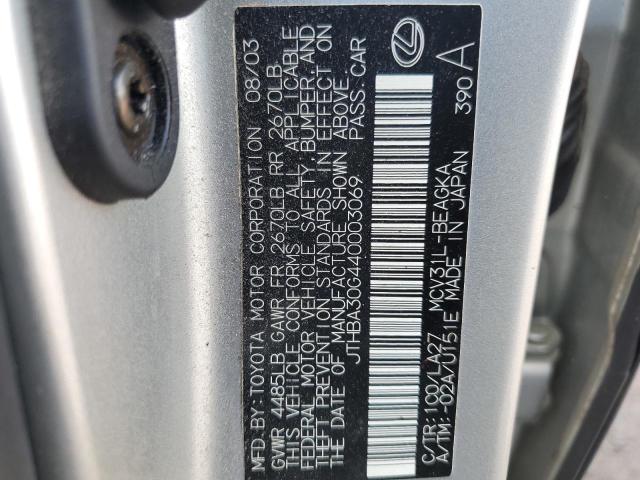 Photo 11 VIN: JTHBA30G440003069 - LEXUS ES 330 