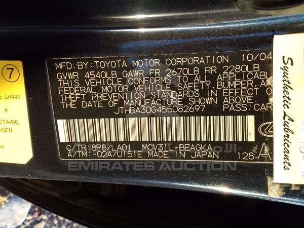 Photo 30 VIN: JTHBA30G455082697 - LEXUS ES 330 