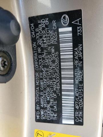 Photo 11 VIN: JTHBA30G545038576 - LEXUS ES 330 