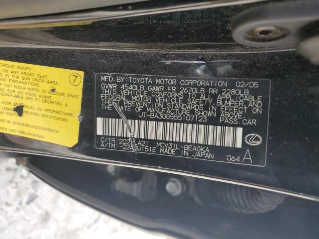 Photo 11 VIN: JTHBA30G555107123 - LEXUS ES330 