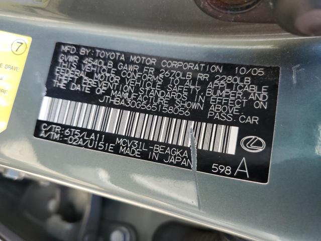 Photo 11 VIN: JTHBA30G565158056 - LEXUS ES 330 