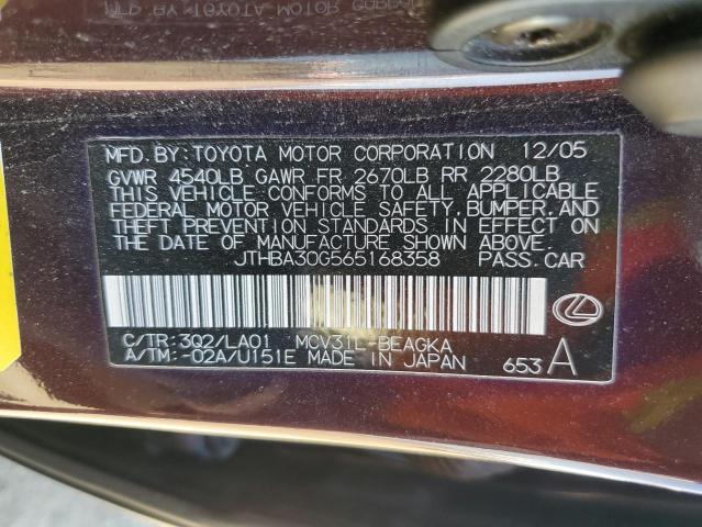 Photo 11 VIN: JTHBA30G565168358 - LEXUS ES330 