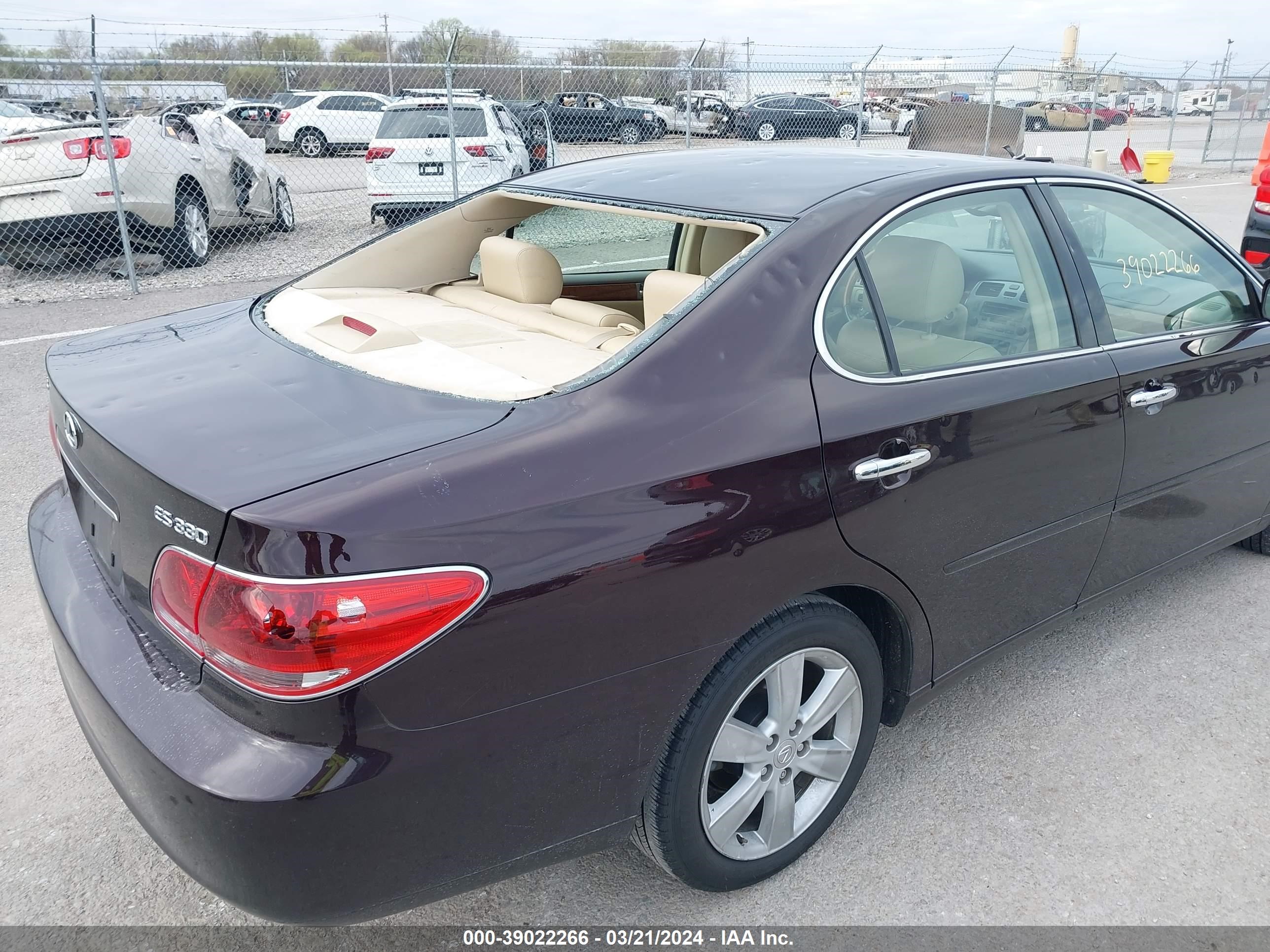 Photo 5 VIN: JTHBA30G655103274 - LEXUS ES 