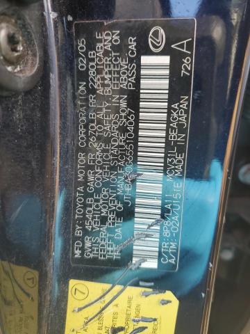 Photo 11 VIN: JTHBA30G655104067 - LEXUS ES330 