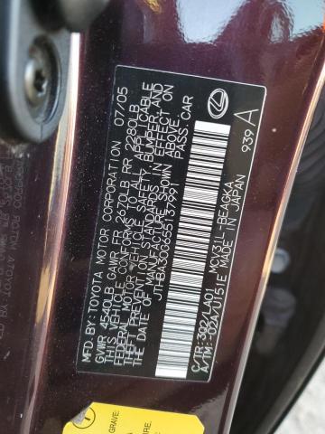 Photo 11 VIN: JTHBA30G655137991 - LEXUS ES330 