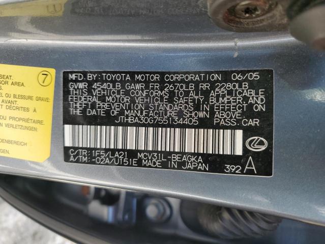 Photo 11 VIN: JTHBA30G755134405 - LEXUS ES330 