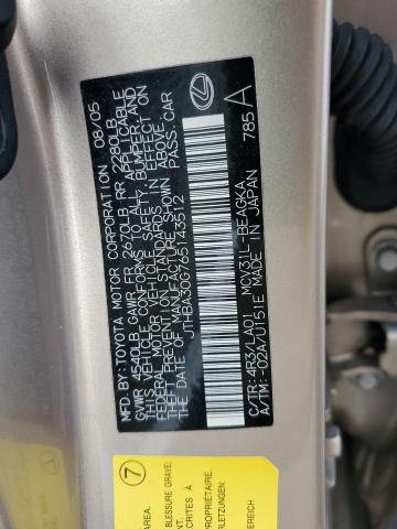 Photo 11 VIN: JTHBA30G765143512 - LEXUS ES330 