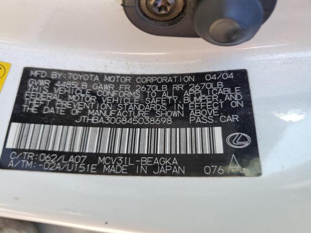 Photo 11 VIN: JTHBA30G845038698 - LEXUS ES 330 