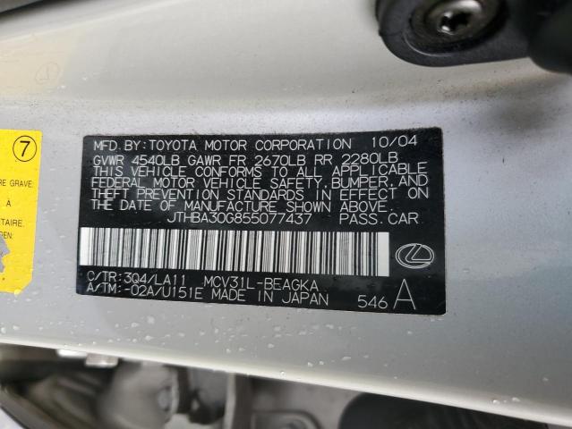 Photo 11 VIN: JTHBA30G855077437 - LEXUS ES 330 