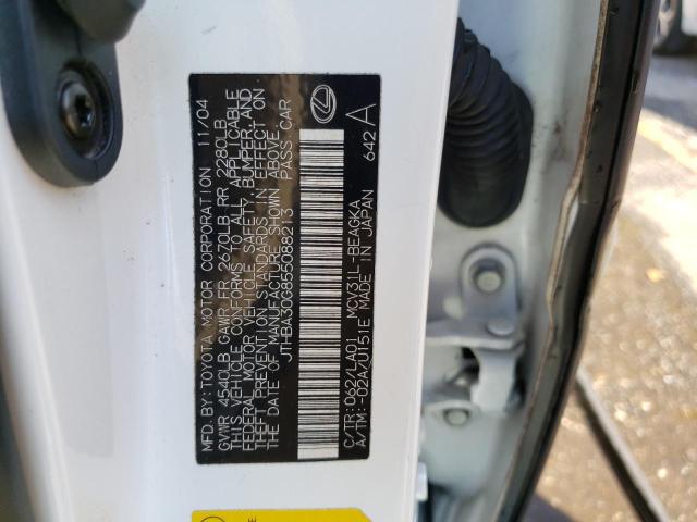 Photo 11 VIN: JTHBA30G855088213 - LEXUS ES 330 