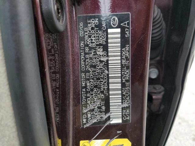 Photo 11 VIN: JTHBA30G865174400 - LEXUS ES 330 