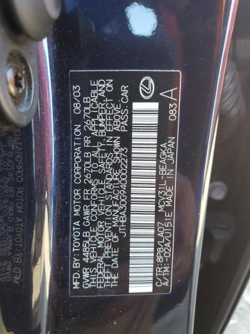 Photo 11 VIN: JTHBA30G940002273 - LEXUS ES330 