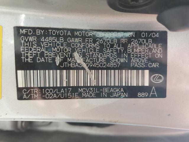 Photo 11 VIN: JTHBA30G945024857 - LEXUS ES 330 