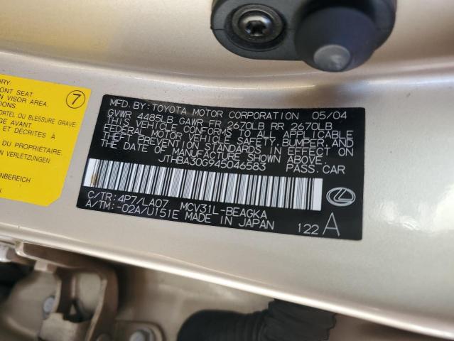 Photo 11 VIN: JTHBA30G945046583 - LEXUS ES330 