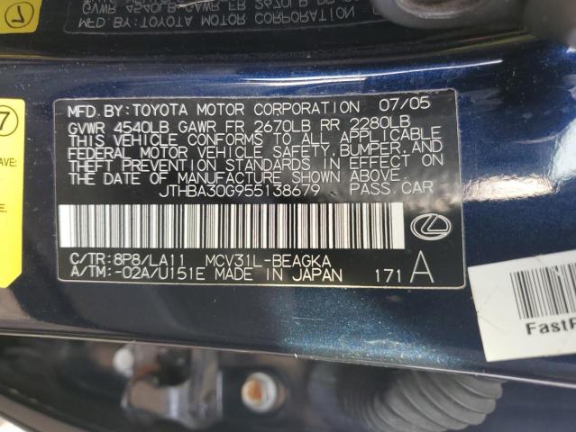 Photo 11 VIN: JTHBA30G955138679 - LEXUS ES 330 