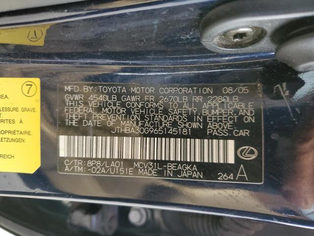 Photo 11 VIN: JTHBA30G965145181 - LEXUS ES 330 