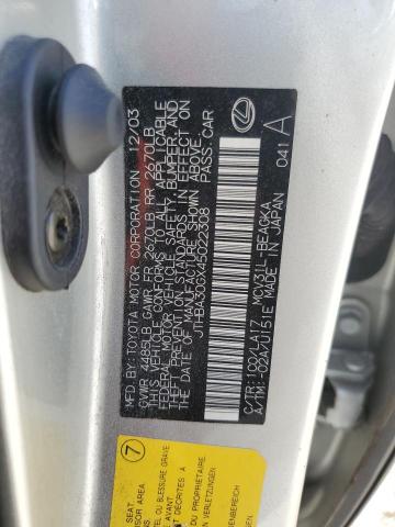 Photo 11 VIN: JTHBA30GX45022308 - LEXUS ES330 