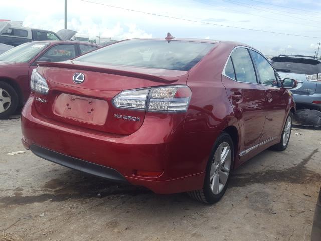 Photo 3 VIN: JTHBB1BA9A2029399 - LEXUS HS 250H 