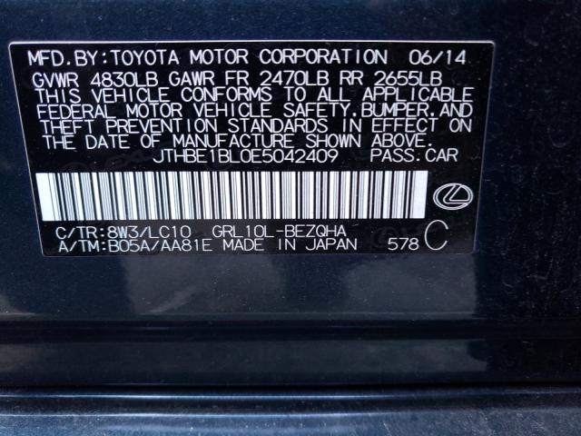 Photo 9 VIN: JTHBE1BL0E5042409 - LEXUS GS 350 