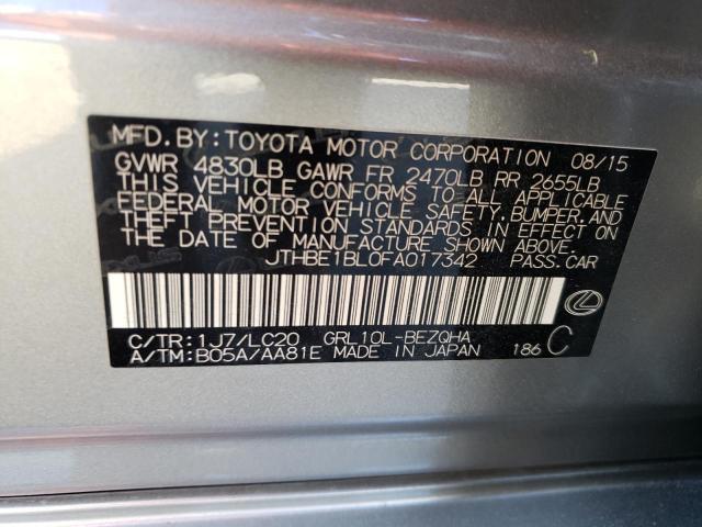 Photo 12 VIN: JTHBE1BL0FA017342 - LEXUS GS350 