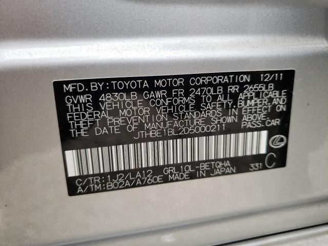 Photo 9 VIN: JTHBE1BL2D5000211 - LEXUS GS 350 