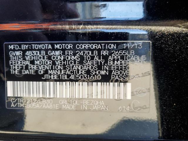 Photo 11 VIN: JTHBE1BL4E5031610 - LEXUS GS 350 