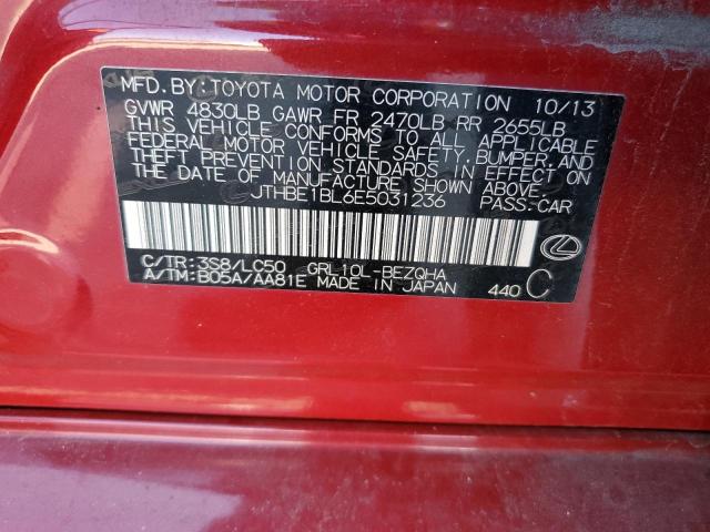 Photo 12 VIN: JTHBE1BL6E5031236 - LEXUS GS 350 