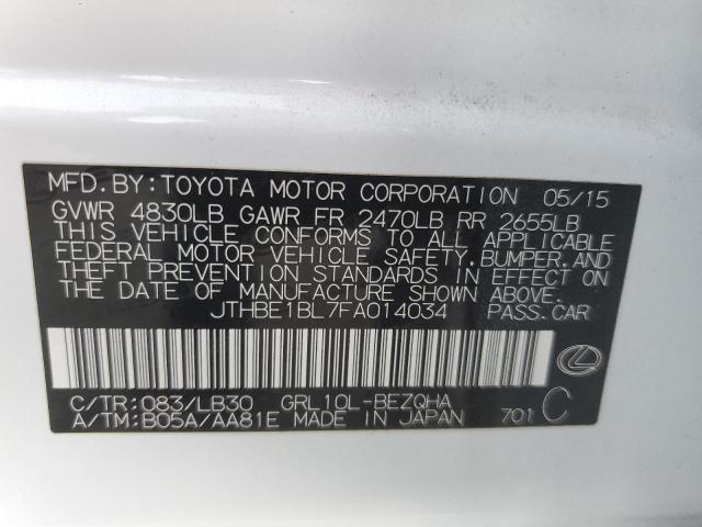 Photo 11 VIN: JTHBE1BL7FA014034 - LEXUS GS 350 