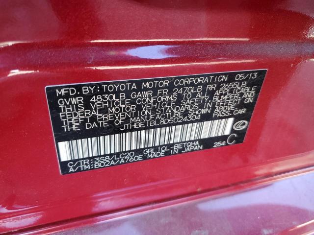 Photo 11 VIN: JTHBE1BL8D5024304 - LEXUS GS350 