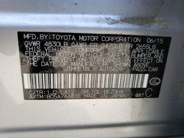 Photo 12 VIN: JTHBE1BLXFA015629 - LEXUS GS 350 